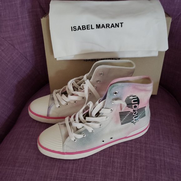 Isabel Marant Benkeen Hightops Celadon - Picture 5 of 7